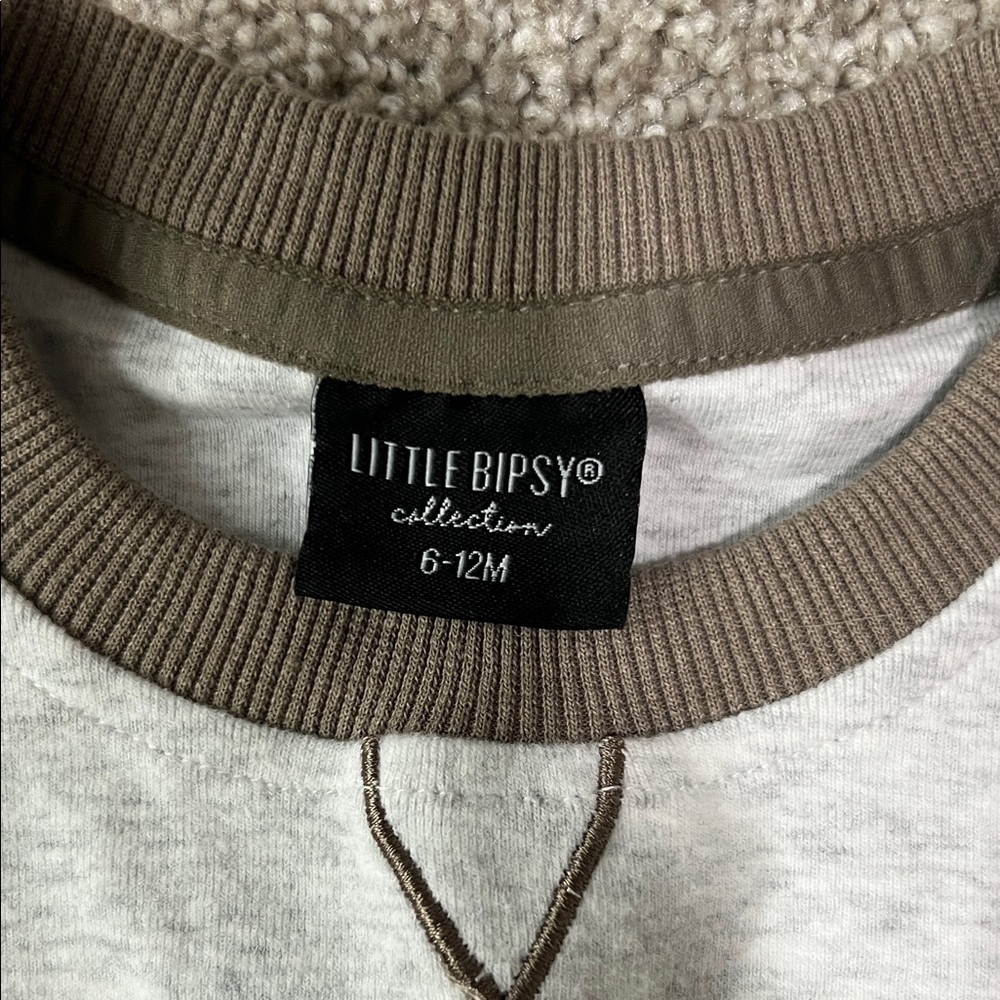 Little Bipsy Brown and Gray Kids Joggers - Picture 2 of 5